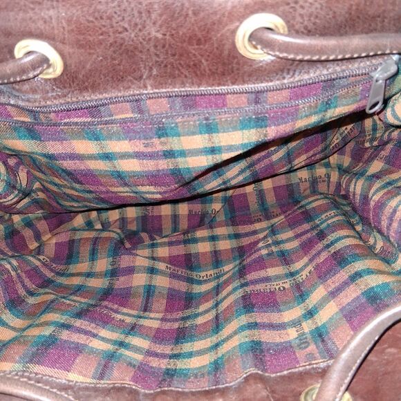 Marino Orlandi Convertible Backpack Brown Italian Leather main image 9